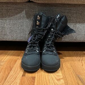 Vagabond Black Lace-Up Jill Tall Hiker Winter Boots